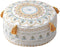 MOCOFO Round Unstuffed Pouf Cover D45xH20cm Scandinavian Simplicity Geometric Print Floor Cushion