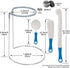 Wine Decanter Drying Stand with Rubber Coated Top, Includes Cleaning Brush & Beads for Standard Large Wine Decanters