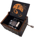 Youtang Hand Crank Music Box, Halloween Christmas Laser Engraved Wood Musical Box Gift for Christmas, Birthday,