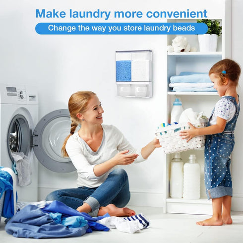 Conworld Laundry Beads Dispenser -Laundry Detergent Dispenser, Easy Access to Scented Beads, Laundry Room Organization