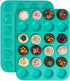 Silicone Muffin Pan, 24 Mini Cupcake Pan for Cream Cheese Fat Bombs, Non Stick, 2 Pack