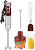 MegaWise Pro 5 in 1 Immersion Hand Blender, 1000W, 12 Speed, Titanium Blades, Includes 500ml Chopper, 600ml Beaker,