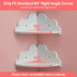 ShelvesSet 3 Cloud Corner Floating of White Corner Wall Shelf Floating Wooden Cute Wall Mounted Shelves Clouds Dispaly