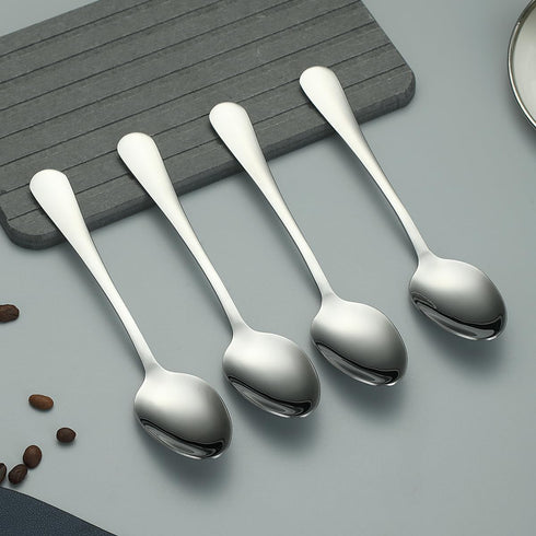Dinner Spoons 12 Pieces, Stainless Steel 7.28inch Spoons, Easy to Clean, Dishwasher Safe