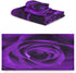 Set 3-Piece Set Blueangle Bathroom Decorative Towel with Purple Rose Pattern, with Bath Towel, Hand Towel & Washcloth