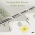 Amazer Decorative Stainless Steel Shower Curtain Hooks for Bathroom Shower Rods - Set of 12, Acrylic White