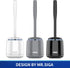 MR.SIGA Toilet Bowl Brush and Holder, 1 Pack - Premium Quality with Solid Handle and Durable Bristles