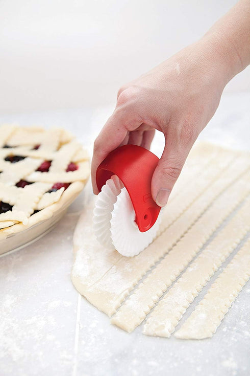 Pastry Wheel Decorator and Cutter, Set of 2 for Beautiful Pie Crust