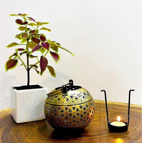 eTroves Handmade Moroccan Lanterns - Hanging & Table Top Tea Light Candle Holder for Indoor Outdoor Use