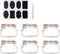 Encheng 16 oz Glass Jars with Airtight Lids, Leak Proof Rubber Gasket, 6 Pack Wide Mouth Mason Jars for Kitchen