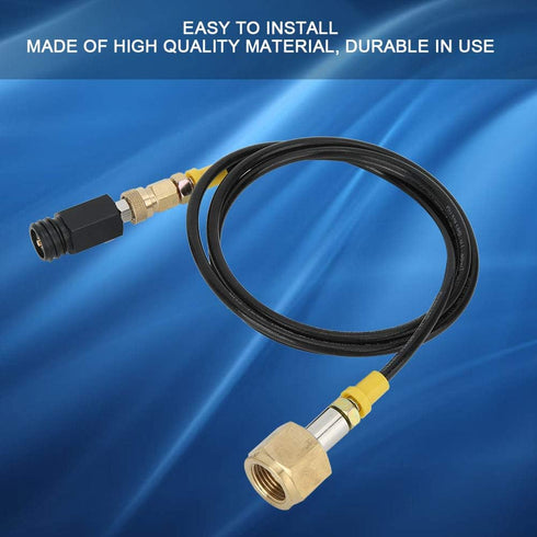 Soda Maker Tank Direct Adapter, 1.5M G1/2-14 CGA320 CO2 Tank Adapter Soda Hose Kit Accessories for Sodastream, Enjoy