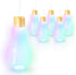 Windy City Novelties 6 Pack LED Light Up White Light Bulb Cup with Straw