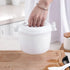 Microwave Rice Cooker Rice Steamer: Round Microwave Food Container for Rice, Chicken, Pasta Cooking