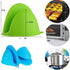 Silicone Cooking Pinch Grips Oven Mitts, Heat Resistant Gloves, 2 Pairs for Kitchen, Cooking, Baking, BBQ (Blue and