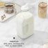 64 Oz, 3 Pack JoyJolt Glass Milk Bottles with Lids and Pourer Airtight Heavy Duty Reusable Glass Bottles, Leakproof