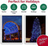 60LED LAMPHOME Blue Christmas Lights Plug in,Connectable Christmas Tree Lights, String Lights Indoor Outdoor
