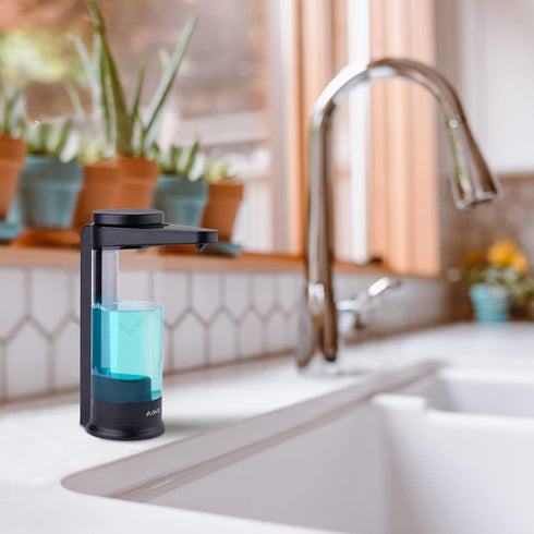 AIKE Touch-Free Automatic Liquid Soap Dispenser - 17oz Rechargeable for Kitchen Dish Soap