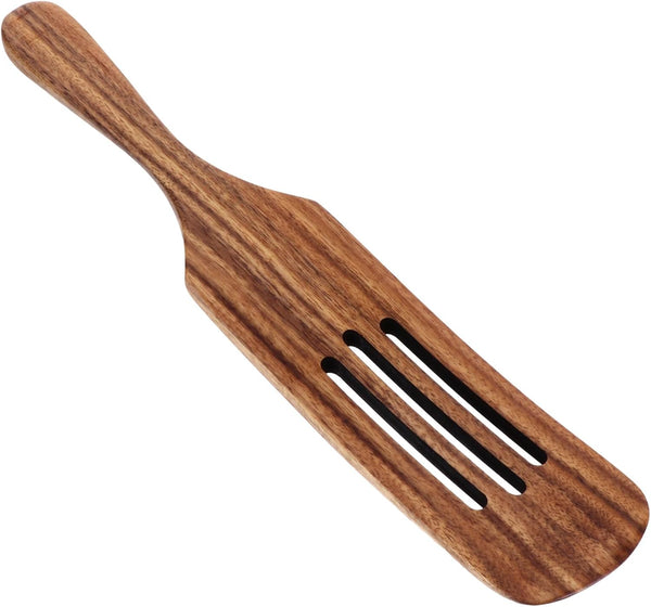 ABOOFAN Slotted Spurtle Set, Wooden Kitchen Utensils for Cooking, Stirring, Mixing, Serving