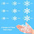 LUDILO 135Pcs Christmas Window Clings, Snowflakes Window Decals for Christmas Decorations, Ornaments