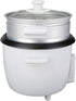 3 (RC-03R) Tayama Rice Cooker with Steam Tray Cup, White
