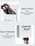 50pcs Metal White Magnetic Grocery Bags Holder, Farmhouse Wall Mount Plastic Bag Holder with Shopping Bags, Trash Bag