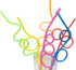 Crazy Straws for Kids - 12 Pk Silly Reusable Plastic Curly Twisty Straws for Party Toddlers and Adults