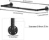 Industrial Pipe Wall Mounted Clothing Rack, Heavy Duty Space-Saving Garment Bar Rack, Detachable Multi-Purpose Hanging