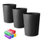 LLNTOU Small Trash Can 3 Pack 1.8 Gallons, Bathroom Trash Can & Garbage