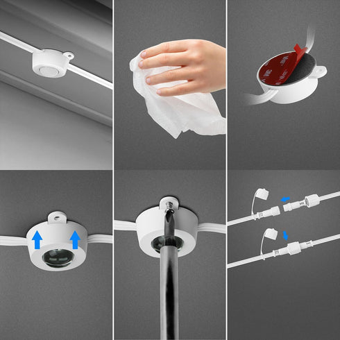 25FT SL50-30/RGBTW/AG SL100-60/RGBTW/AG, SL50-30RGBTWAG/25EXT Feit Electric Extension Only, Outdoor Permanent Lights