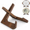 Plate Stand, 6.5 Inch Bowl Stands for Display, Wooden Easel Frame Holder for Large Deep Bowls