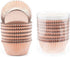 Gifbera 200-Count Rose Gold Foil Cupcake Liners, Standard Baking Cups Muffin Wrappers for Wedding Birthday