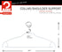 Mawa by Reston Lloyd Silhouette Ultra-Thin Series Non-Slip Space Saving Shirt Hanger with Pant Bar & Skirt Hooks, Pack