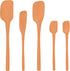 Tovolo 5-Piece Spatula Silicone Utensil Set, Apricot, Includes Spatula, Spoonula, Jar Scraper, Mini Utensils