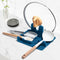 AUOON Silicone Utensil Rest and Pot Lid Holder with Drip Pad for Multiple Utensils, Dishwasher Safe, Heat-Resistant,