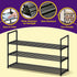 XSBAIHUO Closet, 30cm(D) 92cm(W) 55cm(H) (3-Tier) Shoe Rack - Metal Shoe Rack Organizer - Stackable Shoe Storage Shelf