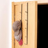 MyGift Black Metal Over The Door Hooks, Heavy Duty Hanger for Hats, Coats, Scarves, Set of 2