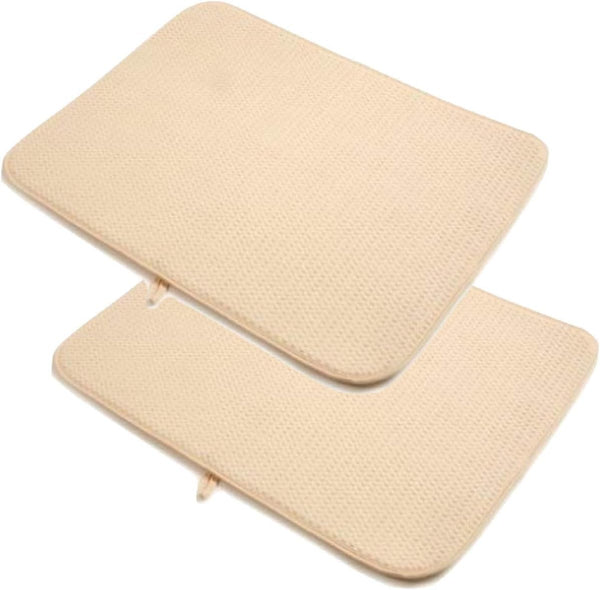 Norpro 2 X 16" X 18" Durable Microfiber Dish Drying Mat, Cream 359E