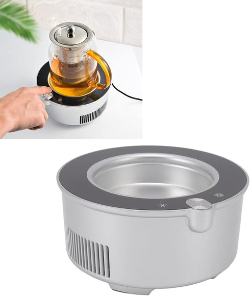 Cooling Heating Coaster Mug Mat, Beverage Heater Base with USB Cable, Dual Use for Office Desk Home
