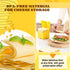 3.7x3.7x3.7 inches, 20-26 Cheese Container for Refrigerator, Sliced Cheese Container - BPA Free Plastic, Yellow, Holds