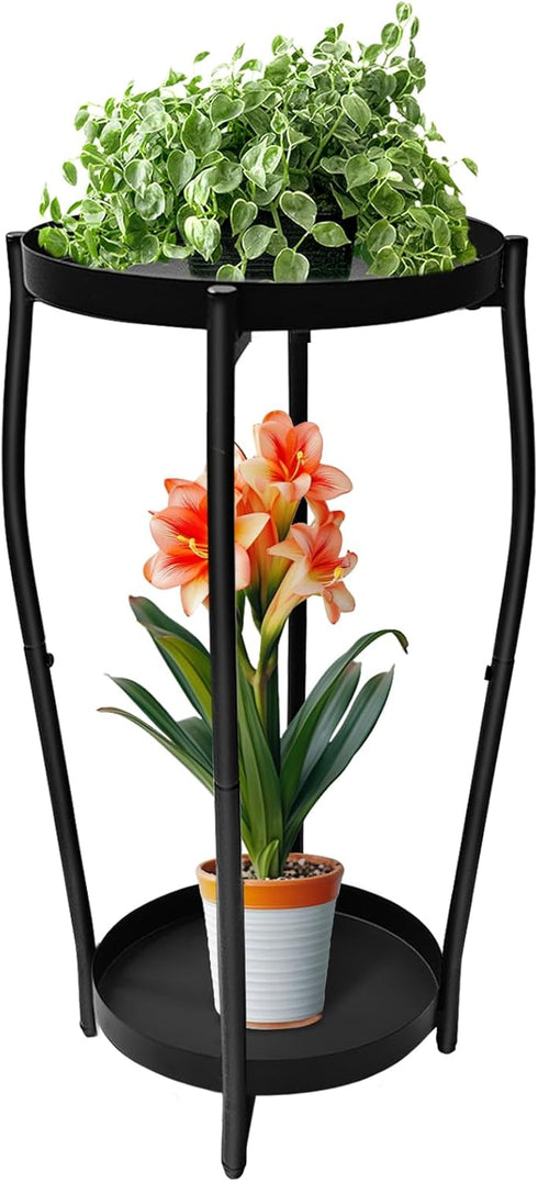 2 4-Leg Plant Stand Indoor, Tier Tall Wood Plant Stand, Floor Corner Plant Stands, Heavy Duty Plant Shelf Plant Rack