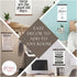 Wood & Canvas Wall Hanging Bathroom Word Search, Forgot Phone Wall Art 12x14.5-Inch