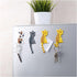 Cute Multifunction Cat Magnetic Refrigerator Sticker Fridge Magnet Hanging Hook 2 in 1 - 4pcs (Gray, Black, Yellow,
