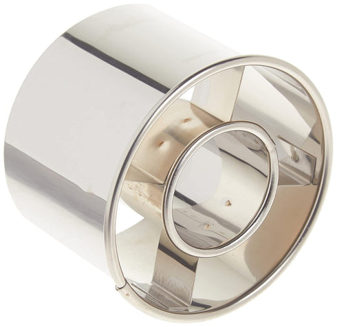 Ateco 14422 2 1/2" Stainless Steel Doughnut Cutter