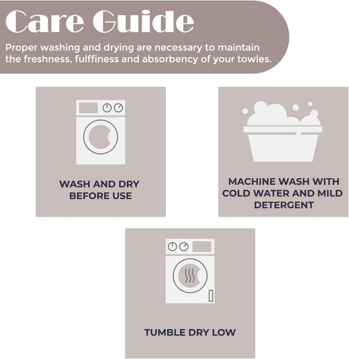 3 Set, 1 1 1 Superior Cotton Piece Towel Includes Bath, Hand, Washcloth/Face Towel, Quick Dry, Home Essentials, Shower