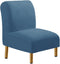 VIENLOVE Armless Chair Slipcovers Stretch Spandex Jacquard Single Sofa Slipcover, Armless Accent Chair