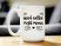 Need Coffee Right Meow - Funny Cat Themed Coffee Mug Gifts & Decor - Large 15oz White Ceramic Mug
