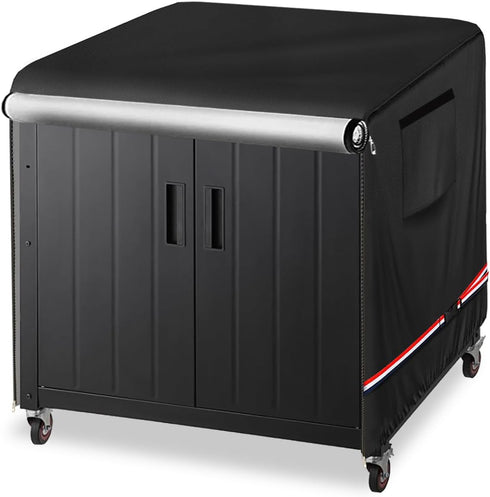 600D 3-Shelf Cart,Black,35.4" 26" 35" Tacoma Grill Table Covers,Outdoor Dining Cart Cover for Feasto Dining Cart,Heavy