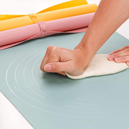 Extra Large Kitchen Silicone Pad, 23.6''x15.7'' Macaron Silicone Baking Mat, Thick Heat Resistant Mat Kneading Mat, Non Slip Non Stick Silicone Pastry Mats for Rolling Out Dough by Bezseili