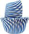 Regency Wraps Blue Pisa Stripe Baking Cups, Pack of 40, Greaseproof Professional Grade, for Cupcakes, Muffins