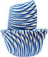 Regency Wraps Blue Pisa Stripe Baking Cups, Pack of 40, Greaseproof Professional Grade, for Cupcakes, Muffins
